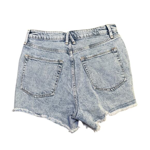 Good American Bombshell Denim Cut Off Shorts Size 8 NWOT #07128-00 - Picture 2 of 7